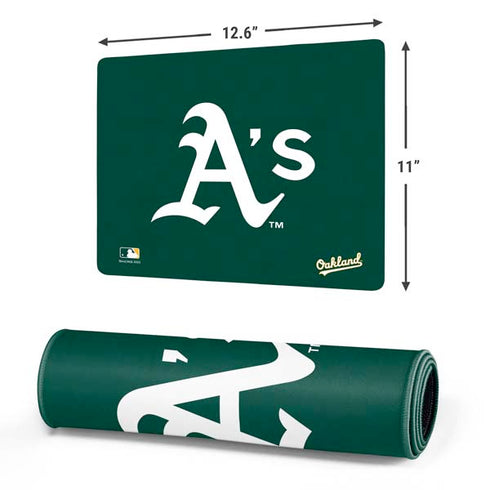 MLB Oakland Athletics - Solid Distressed Gaming Mouse Pad