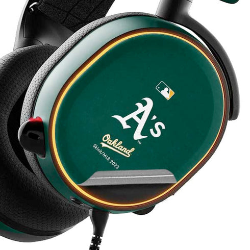 MLB Oakland Athletics - Solid Distressed SteelSeries Arctis 5 Skin