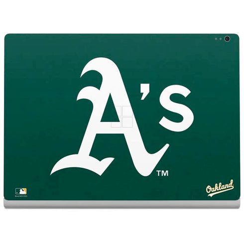 MLB Oakland Athletics - Solid Distressed Surface Book 2 13.5in Skin