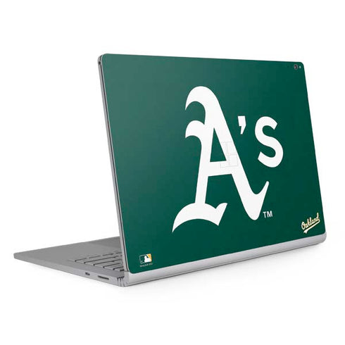 MLB Oakland Athletics - Solid Distressed Surface Book 2 15in Skin
