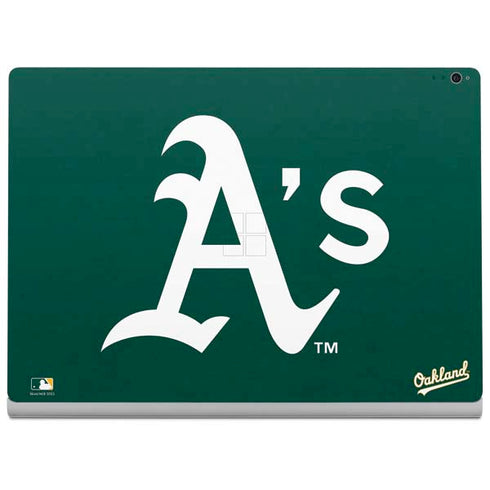 MLB Oakland Athletics - Solid Distressed Surface Book 2 15in Skin