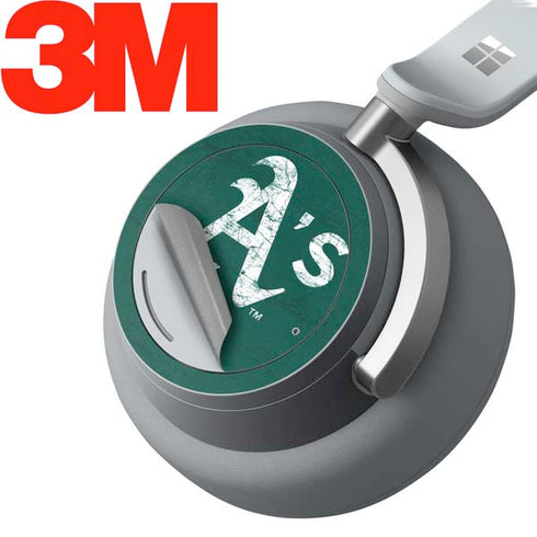 MLB Oakland Athletics - Solid Distressed Surface Headphones Skin