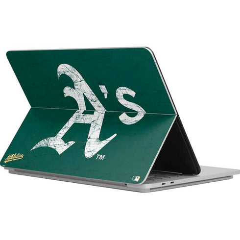 MLB Oakland Athletics - Solid Distressed Surface Laptop Studio Skin