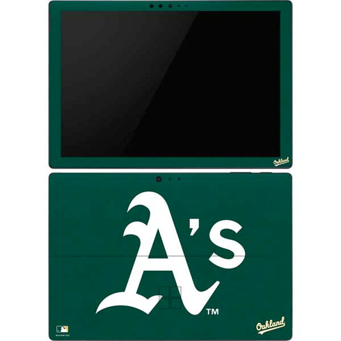 MLB Oakland Athletics - Solid Distressed Surface Pro 6 Skin
