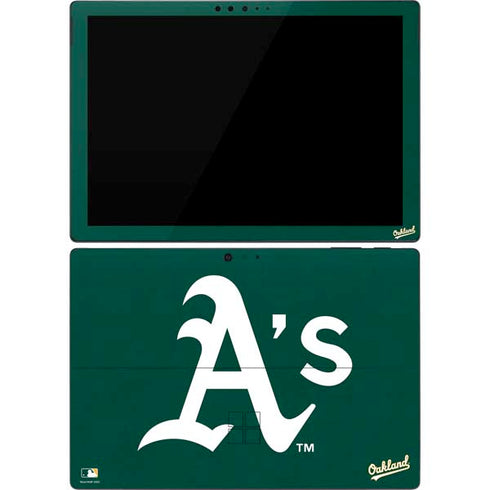 MLB Oakland Athletics - Solid Distressed Surface Pro 7 Skin