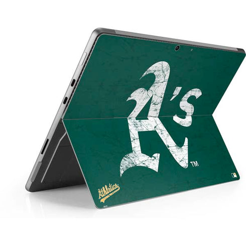 MLB Oakland Athletics - Solid Distressed Surface Pro 8 Skin