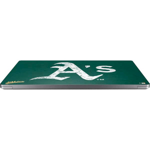 MLB Oakland Athletics - Solid Distressed Universal Laptop 14in (11.4 x 8.2in) Skin