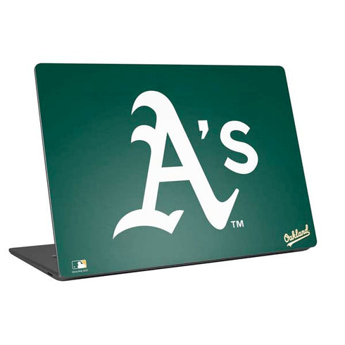 MLB Oakland Athletics - Solid Distressed Universal Laptop 14in (11.4 x 8.2in) Skin