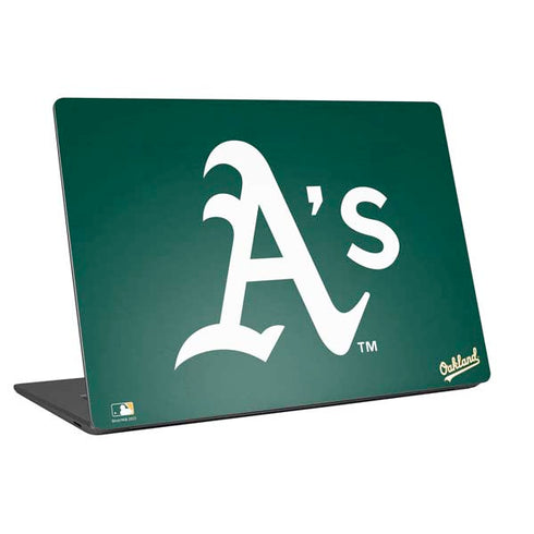 MLB Oakland Athletics - Solid Distressed Universal Laptop 18in (14.6 x 10.6in) Skin