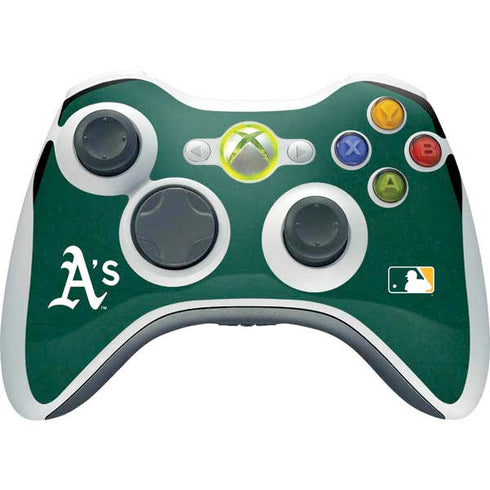 MLB Oakland Athletics - Solid Distressed Xbox 360 Wireless Controller Skin