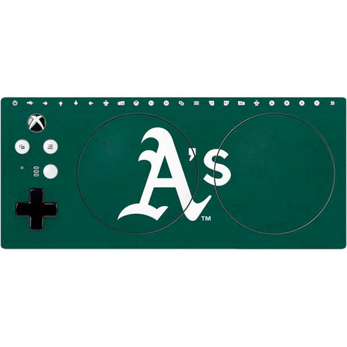 MLB Oakland Athletics - Solid Distressed Xbox Adaptive Controller Skin