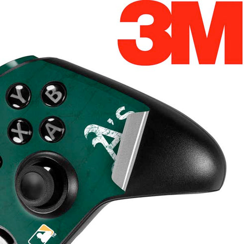 MLB Oakland Athletics - Solid Distressed Xbox One Elite Controller Skin