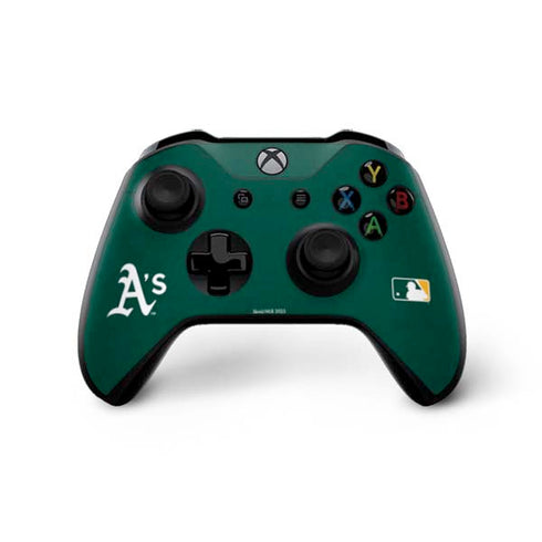 MLB Oakland Athletics - Solid Distressed Xbox One X Controller Skin