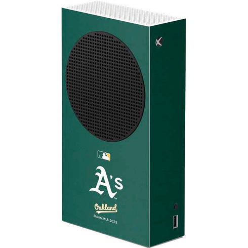 MLB Oakland Athletics - Solid Distressed Xbox Series S Console Skin