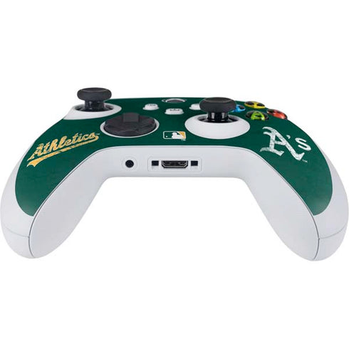 MLB Oakland Athletics - Solid Distressed Xbox Series S Controller Skin