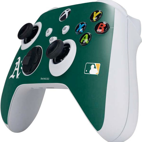 MLB Oakland Athletics - Solid Distressed Xbox Series S Controller Skin