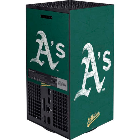 MLB Oakland Athletics - Solid Distressed Xbox Series X Bundle Skin