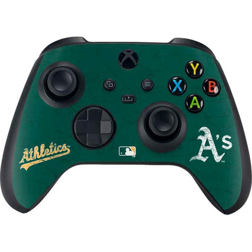 MLB Oakland Athletics - Solid Distressed Xbox Series X Bundle Skin