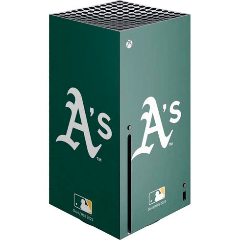 MLB Oakland Athletics - Solid Distressed Xbox Series X Console Skin
