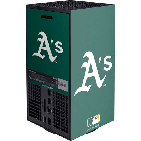 MLB Oakland Athletics - Solid Distressed Xbox Series X Console Skin