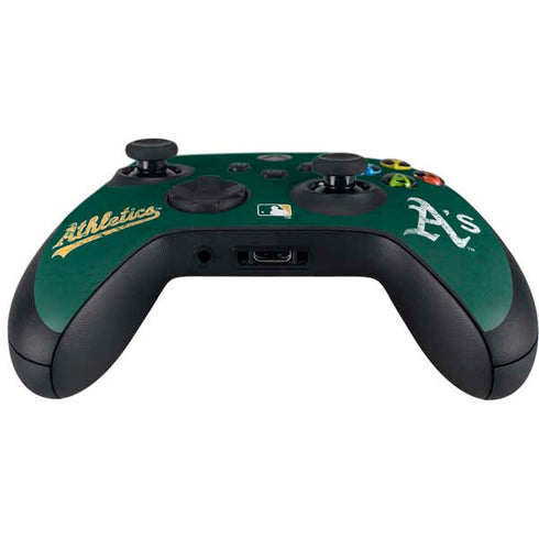 MLB Oakland Athletics - Solid Distressed Xbox Series X Controller Skin
