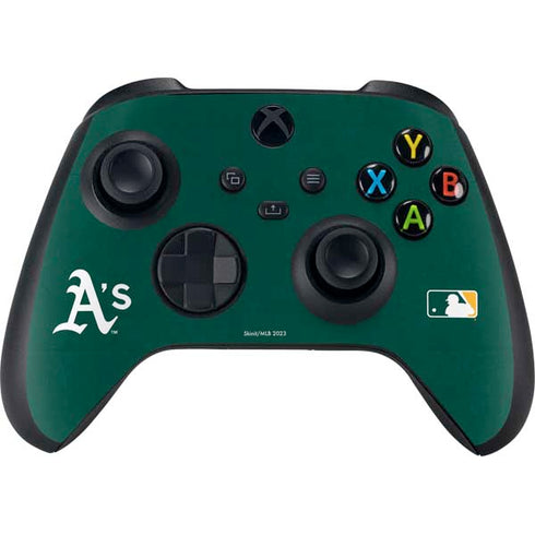 MLB Oakland Athletics - Solid Distressed Xbox Series X Controller Skin