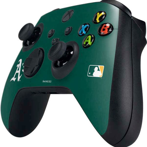 MLB Oakland Athletics - Solid Distressed Xbox Series X Controller Skin