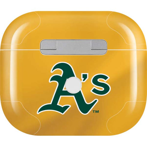 MLB Oakland Athletics Alternate Jersey Apple AirPods (3rd Gen 2021) Skin