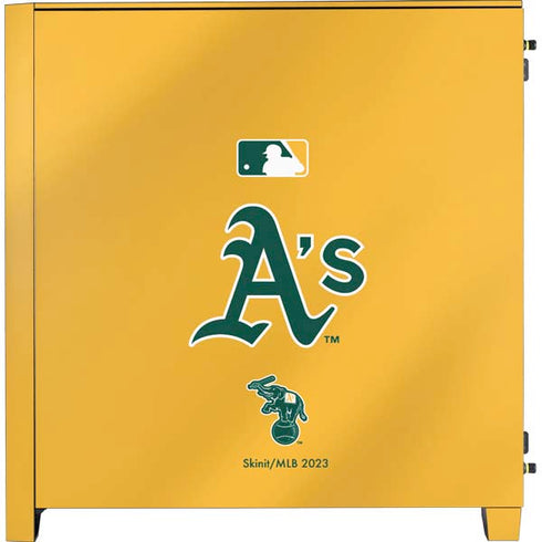 MLB Oakland Athletics Alternate Jersey Corsair 4000D Tempered Glass Mid-Tower ATX Case Skin