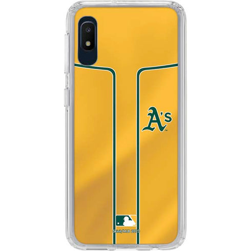 MLB Oakland Athletics Alternate Jersey Galaxy A10e Clear Case