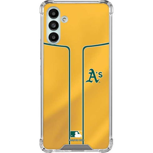MLB Oakland Athletics Alternate Jersey Galaxy A13 5G Clear Case