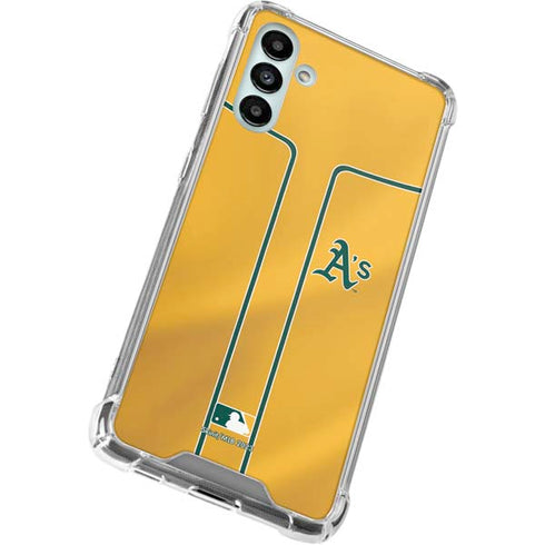 MLB Oakland Athletics Alternate Jersey Galaxy A13 5G Clear Case