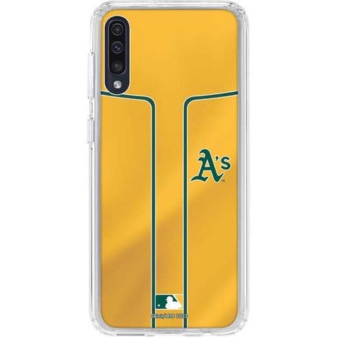 MLB Oakland Athletics Alternate Jersey Galaxy A50 Clear Case