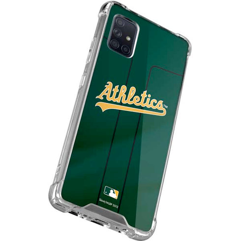 MLB Oakland Athletics Alternate Jersey Galaxy A51 5G Clear Case