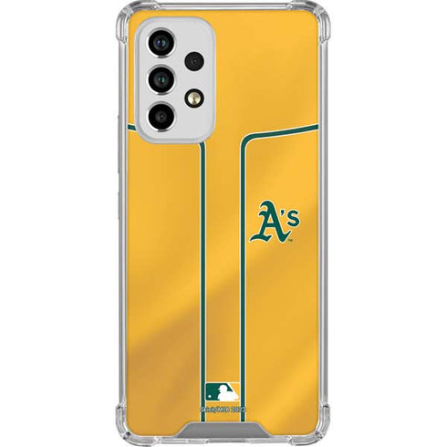 MLB Oakland Athletics Alternate Jersey Galaxy A53 5G Clear Case