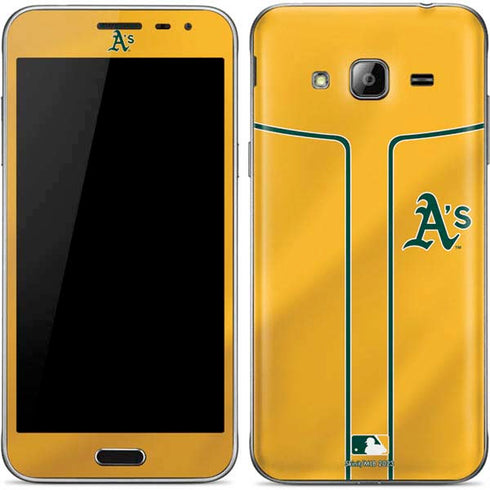 MLB Oakland Athletics Alternate Jersey Galaxy J3 Skin