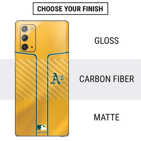 MLB Oakland Athletics Alternate Jersey Galaxy Note20 5G Skin