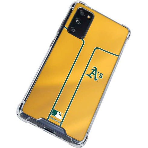 MLB Oakland Athletics Alternate Jersey Galaxy S20 FE Clear Case