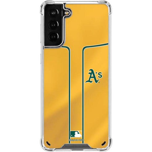 MLB Oakland Athletics Alternate Jersey Galaxy S21 Plus 5G Clear Case