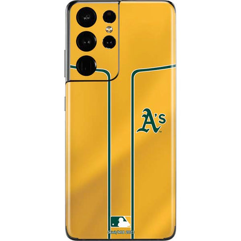MLB Oakland Athletics Alternate Jersey Galaxy S21 Ultra 5G Skin