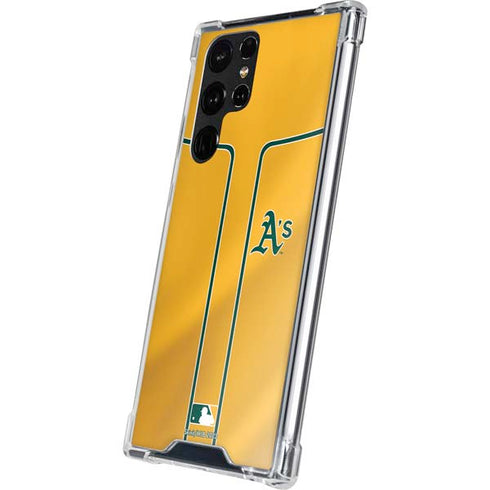 MLB Oakland Athletics Alternate Jersey Galaxy S22 Ultra Clear Case