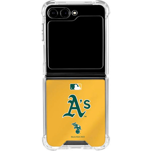 MLB Oakland Athletics Alternate Jersey Galaxy Z Flip5 5G Clear Case
