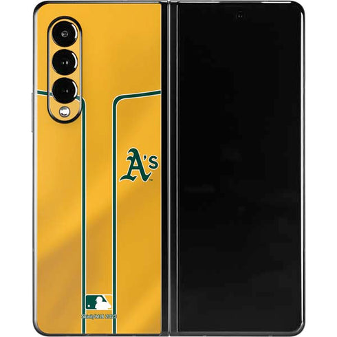 MLB Oakland Athletics Alternate Jersey Galaxy Z Fold3 5G Skin