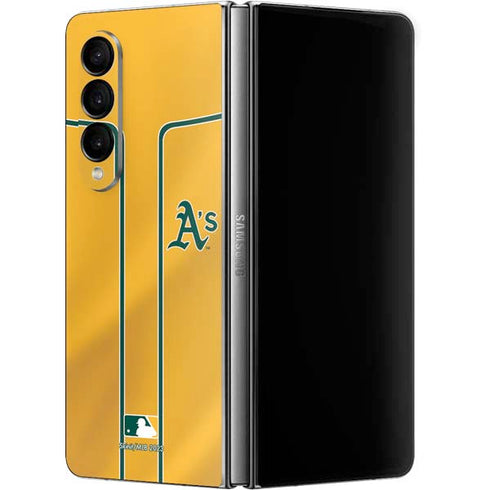 MLB Oakland Athletics Alternate Jersey Galaxy Z Fold4 5G Skin