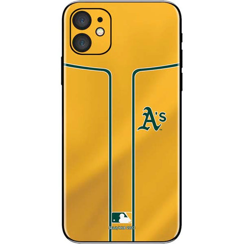 MLB Oakland Athletics Alternate Jersey iPhone 11 Skin