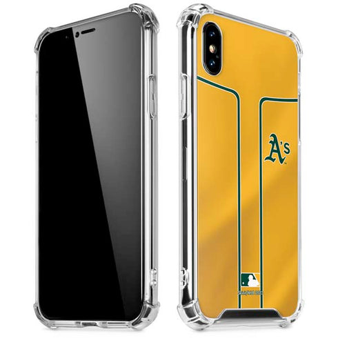 MLB Oakland Athletics Alternate Jersey iPhone XS Max Clear Case