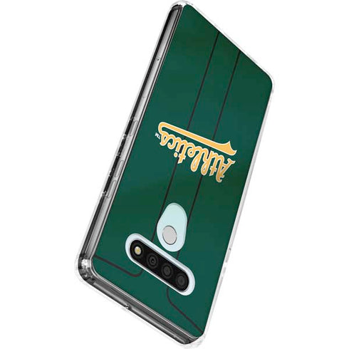 MLB Oakland Athletics Alternate Jersey LG Stylo 6 Clear Case