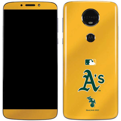 MLB Oakland Athletics Alternate Jersey Moto E5 Plus Skin