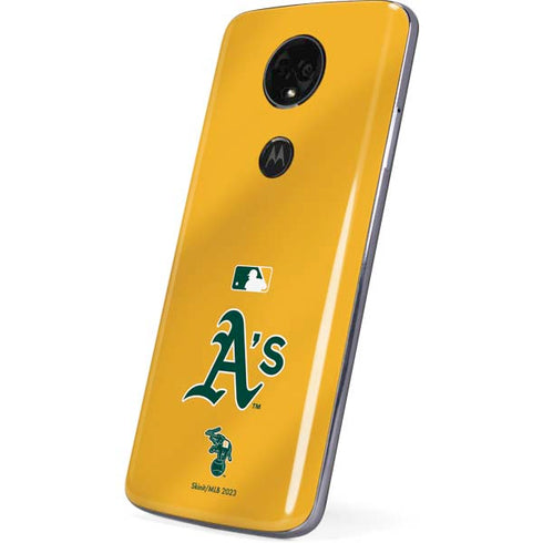 MLB Oakland Athletics Alternate Jersey Moto E5 Plus Skin