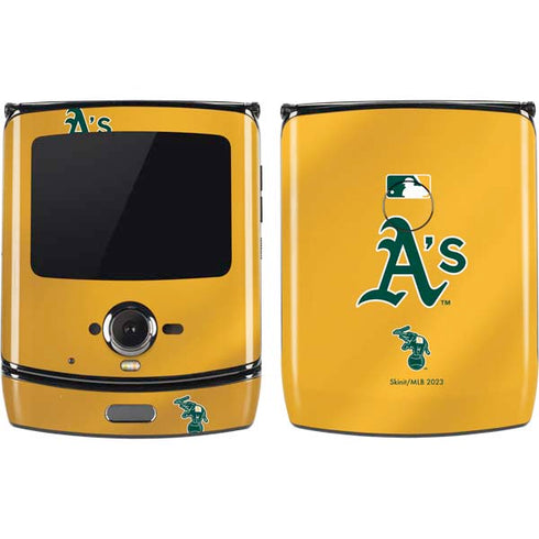 MLB Oakland Athletics Alternate Jersey Motorola RAZR Skin